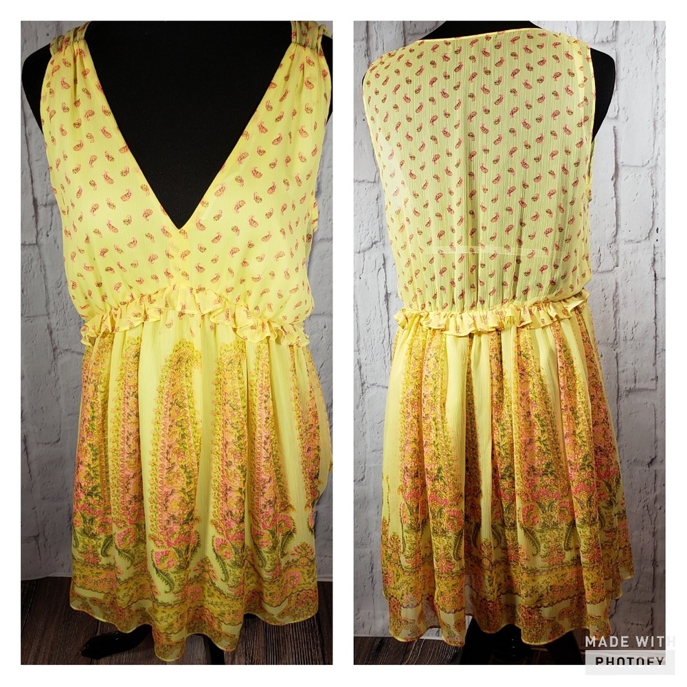 Victoria Secret yellow babydoll dress medium